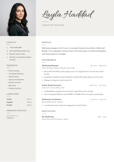 Design Signature mit handgeschriebenem Namen